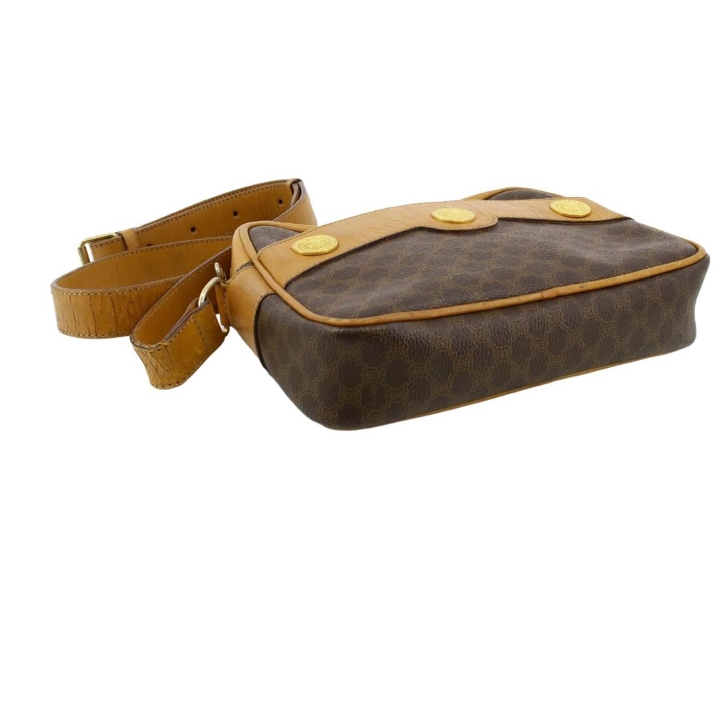 Brown and Tan CrossbodyCeline Brown Macadam Crossbody  Bag - Picture 4 of 9